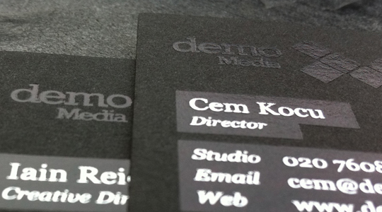 demoMedia Business Cards
